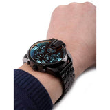 Diesel Uber Chief Chronograph Red Dial Black Steel Strap Watch For Men - DZ7373 Authentic Buy Shop Now