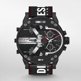Diesel Mr. Daddy 2.0 Quartz Black Dial Black Nylon Strap Watch For Men - DZ7433 Authentic Buy Shop Now