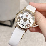 Marc Jacobs Roxy White Dial White Leather Strap Watch for Women - MJ1607 Authentic Buy Shop Now