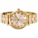 Michael Kors Norie Gold Dial Two Tone Steel Strap Watch for Women - MK3586 Authentic Buy Shop Now