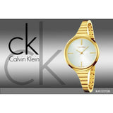 Calvin Klein Lively White Dial Gold Steel Strap Watch for Women - K4U23526 Authentic Buy Shop Now