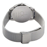 Calvin Klein Minimal Grey Dial Silver Mesh Bracelet Watch for Men - K3M51154 Authentic Buy Shop Now