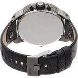 Diesel Badass Chronograph Anthracite Dial Black Leather Strap Watch For Men - DZ7270 Authentic Buy Shop Now