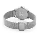 Calvin Klein Minimal Grey Dial Silver Mesh Bracelet Watch for Men - K3M51154 Authentic Buy Shop Now