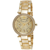 Michael Kors Parker Gold DIal Gold Steel Strap Watch for Women - MK5842 Authentic Buy Shop Now