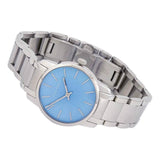 Calvin Klein City Mother of Pearl Blue Dial Silver Steel Strap Watch for Women - K2G2314X Authentic Buy Shop Now