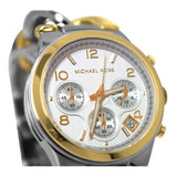 Michael Kors Runway White Dial Two Tone Steel Strap Watch for Women - MK3199 Authentic Buy Shop Now