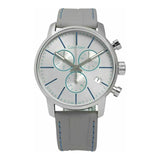Calvin Klein City Chronograph White Dial White Leather Strap Watch for Men - K2G271Q4 Authentic Buy Shop Now