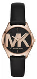 Michael Kors Jaycie Quartz Black Dial Black Leather Strap Watch for Women - MK2860 Authentic Buy Shop Now