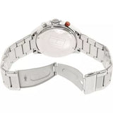 Tommy Hilfiger Hudson Chronograph Quartz Blue Dial Silver Steel Strap Watch For Men - 1791228 Authentic Buy Shop Now