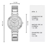 Guess Montage Quartz Silver Dial Silver Steel Strap Watch For Women - GW0588L2 Authentic Buy Shop Now