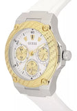 Guess Zena Analog White Dial White Rubber Strap Watch For Women - W1094L1 Authentic Buy Shop Now