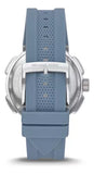 Michael Kors Sidney Multifunction Crystals Silver Dial Blue Rubber Strap Watch for Women - MK7220 Authentic Buy Shop Now
