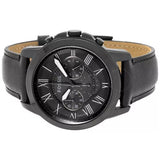Fossil Grant Chronograph Black Dial Black Leather Strap Watch for Men - FS5132 Authentic Buy Shop Now