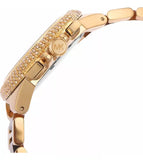 Michael Kors Camille Chronograph Brown Dial Two Tone Steel Strap Watch For Women - MK7269 Authentic Buy Shop Now