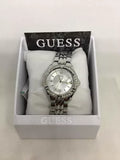 Guess Water Pro Diamonds Silver Dial Silver Steel Strap Watch For Women - G75511M Authentic Buy Shop Now
