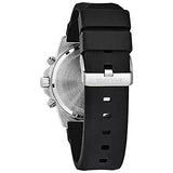 Bulova Marine Star Chronograph Black Dial Black Rubber Strap Watch for Men - 98B127 Authentic Buy Shop Now