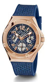 Guess Asteria Multifunction Blue Dial Blue Rubber Strap Watch For Women - GW0620L3 Authentic Buy Shop Now