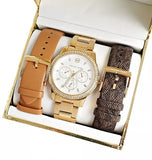 Michael Kors Tibby Multifunction White Dial Gold Steel Strap Watch for Women - MK6969 Authentic Buy Shop Now
