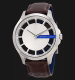 Armani Exchange Hampton Chronograph White Dial Brown Leather Strap Watch For Men - AX2187 Authentic Buy Shop Now