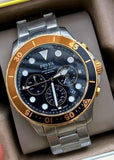 Fossil FB-03 Chronograph Black Dial Silver Steel Strap Watch for Men - FS5768 Authentic Buy Shop Now
