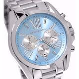 Michael Kors Bradshaw Chronograph Blue Dial Silver Steel Strap Watch For Women - MK6099 Authentic Buy Shop Now