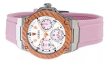 Guess Zena Quartz White Dial Pink Rubber Strap Watch For Women - W1094L4 Authentic Buy Shop Now