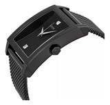Guess Diamonds Black Dial Black Mesh Strap Watch for Men - W0298G1 Authentic Buy Shop Now
