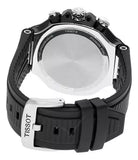 Tissot T Race Chronograph White Dial Black Rubber Strap Watch For Men - T141.417.17.011.00 Authentic Buy Shop Now