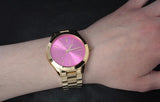 Michael Kors Slim Runway Pink Dial Rose Gold Steel Strap Watch for Women - MK3264 Authentic Buy Shop Now