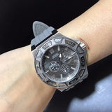 Guess Force Grey Dial Grey Rubber Strap Watch For Men - W0674G8 Authentic Buy Shop Now