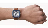 Fossil Inscription Multifunction Silver Dial Brown Leather Strap Watch for Men - BQ2658 Authentic Buy Shop Now