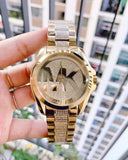 Michael Kors Bradshaw Gold Dial Gold Steel Strap Watch for Women - MK6487 Authentic Buy Shop Now