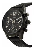 Guess Marina Chronograph Black Dial Black Rubber Strap Watch for Women - W1025L3 Authentic Buy Shop Now