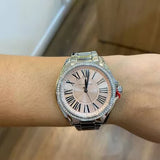 Michael Kors Kacie Three Hand Pink Dial Silver Steel Strap Watch for Women - MK6929 Authentic Buy Shop Now