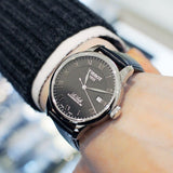 Tissot Le Locle Powermatic 80 Black Dial Black Leather Strap Watch For Men - T006.407.16.053.00 Authentic Buy Shop Now