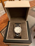 Burberry City Chronograph White Dial Silver Steel Strap Watch For Women - BU9700 Authentic Buy Shop Now