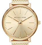 Michael Kors Pyper Quartz Gold Dial Gold Mesh Strap Watch For Women - MK4339 Authentic Buy Shop Now
