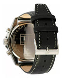 Tommy Hilfiger Parker Chronograph Quartz Grey Dial Black Leather Strap Watch For Men - 1791838 Authentic Buy Shop Now