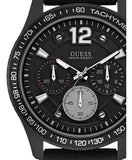 Guess Fleet Chronograph Black Dial Black Rubber Strap Watch for Men - W0971G1 Authentic Buy Shop Now