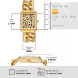 Michael Kors Emery Three Hand Leopard Print Gold Dial Gold Steel Strap Watch For Women - MK7437 Authentic Buy Shop Now
