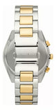 Michael Kors Janelle Chronograph Silver Dial Two Tone Steel Strap Watch For Men - MK8994 Authentic Buy Shop Now