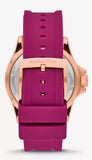 Michael Kors Everest Pave Crystals Pink Dial Pink Rubber Strap Watch for Women - MK7441 Authentic Buy Shop Now