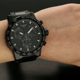 Tissot Supersport Chrono Black Dial Black Steel Strap Watch For Men - T125.617.33.051.00 Authentic Buy Shop Now