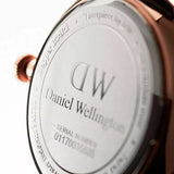 Daniel Wellington Dapper Durham White Dial Brown Leather Strap Watch For Men - DW00100115 Authentic Buy Shop Now