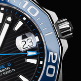 Tag Heuer Aquaracer Calibre 5 Automatic Black Dial Black Nylon Strap Watch for Men - WAY211B.FC6363 Authentic Buy Shop Now