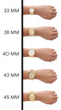 Michael Kors Lexington Analog Silver Dial White Leather Strap Watch For Women - MK4746 Authentic Buy Shop Now