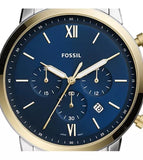 Fossil Neutra Chronograph Blue Dial Two Tone Steel Strap Watch for Men - FS5706 Authentic Buy Shop Now