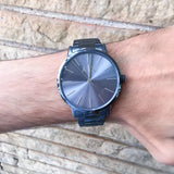 Armani Exchange Cayde Analog Blue Dial Blue Steel Strap Watch For Men - AX2702 Authentic Buy Shop Now