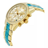 Michael Kors Ritz Gold Dial Two Tone Steel Strap Watch for Women - MK6328 Authentic Buy Shop Now